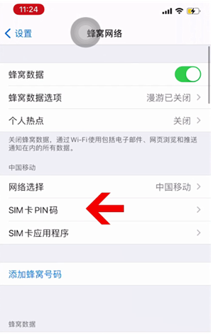 息县苹果14维修网分享如何给iPhone14的SIM卡设置密码 