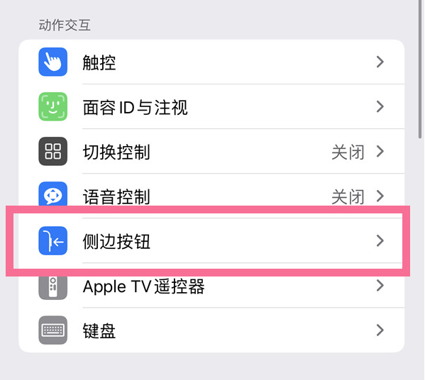 息县苹果14维修店分享iPhone14 Plus侧键双击下载功能关闭方法 