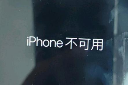 息县苹果服务网点分享锁屏界面显示“iPhone 不可用”如何解决 